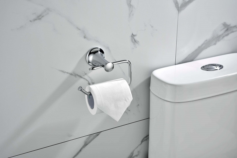 uchwyt na papier toaletowy - dbanie o akcesoria łazienkowe