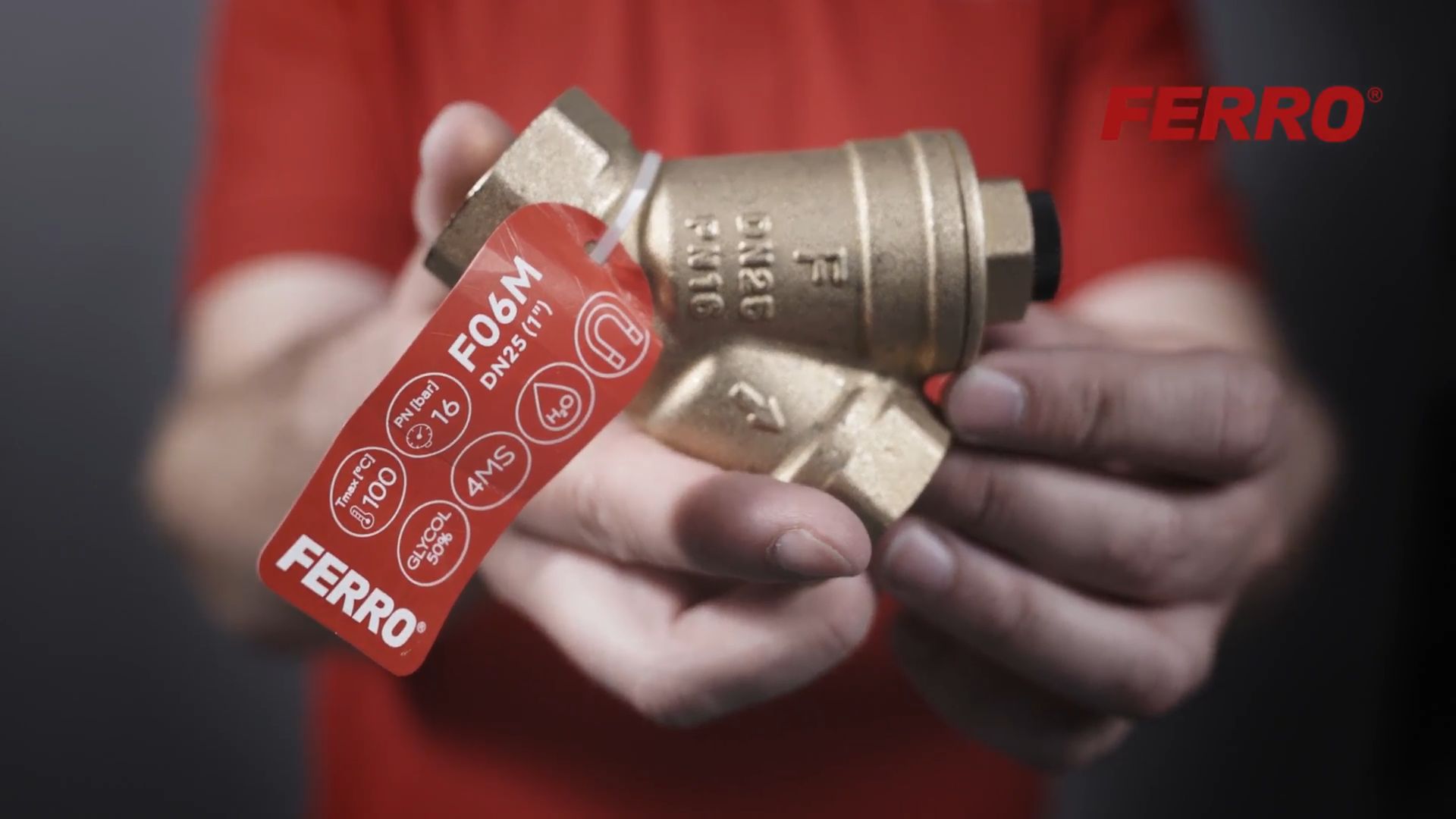 Filtr skośny z magnesem Ferro 