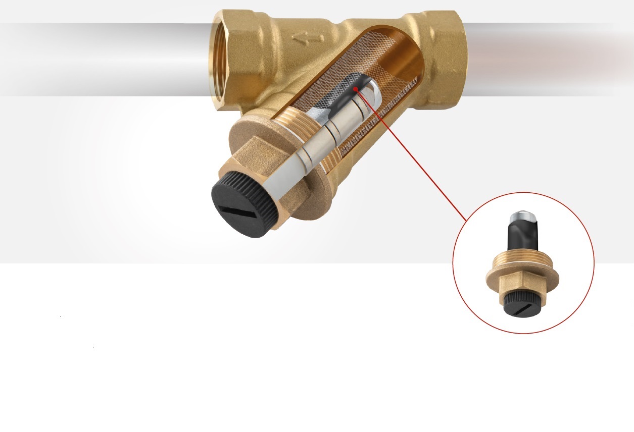 Filtr skośny z magnesem Ferro budowa