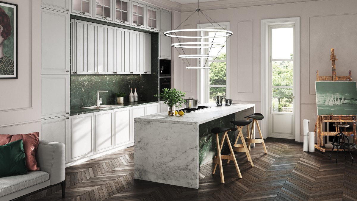 ADORE WHITE-CHROME, Bateria zlewozmywakowa stojąca