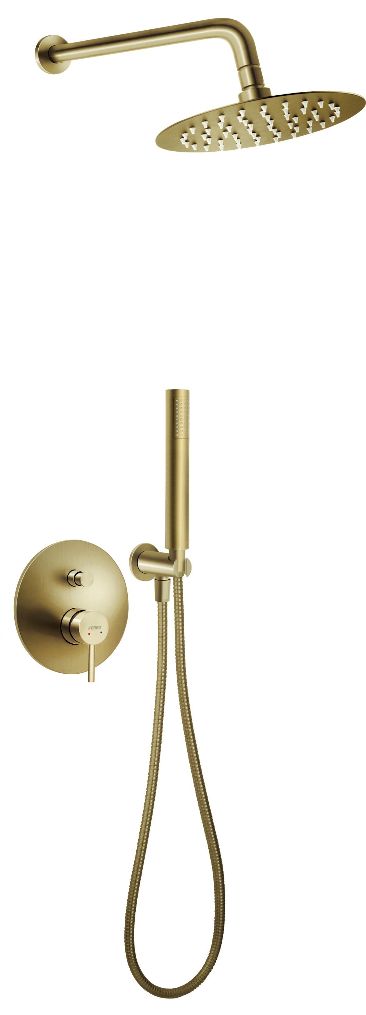 Bateria natryskowa podtynkowa 2F z zestawem prysznicowym