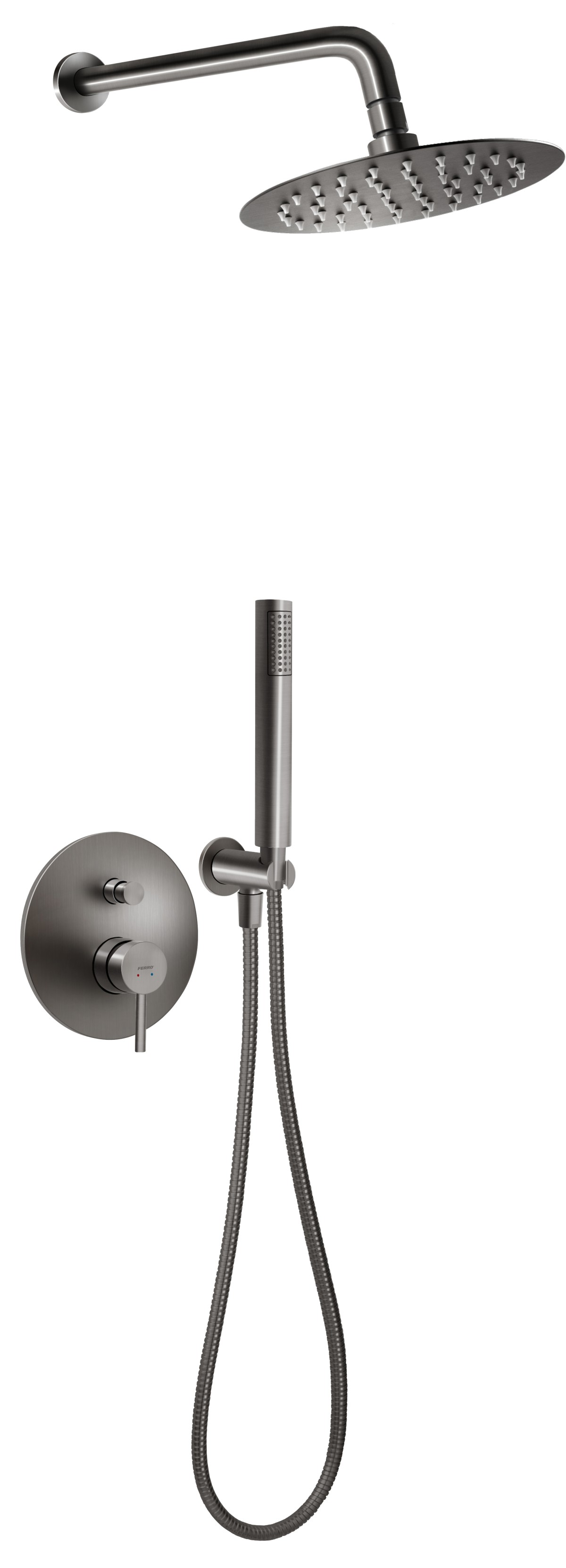 Bateria natryskowa podtynkowa 2F z zestawem prysznicowym