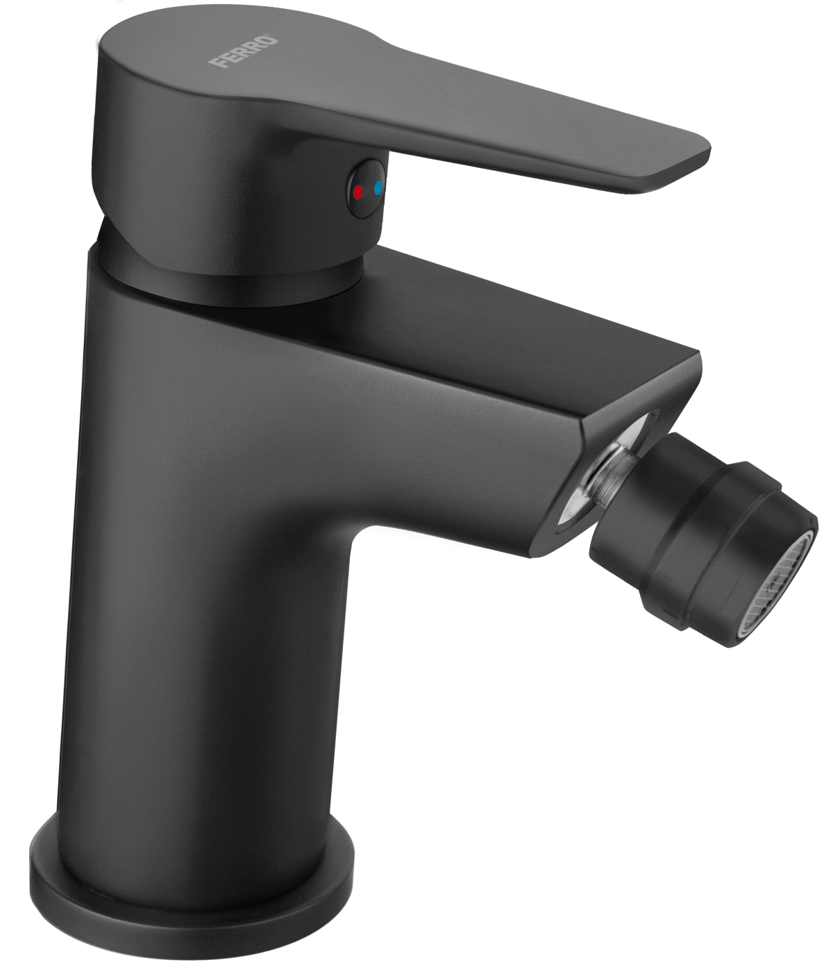 Bateria bidetowa stojąca, korek automatyczny z tworzywa