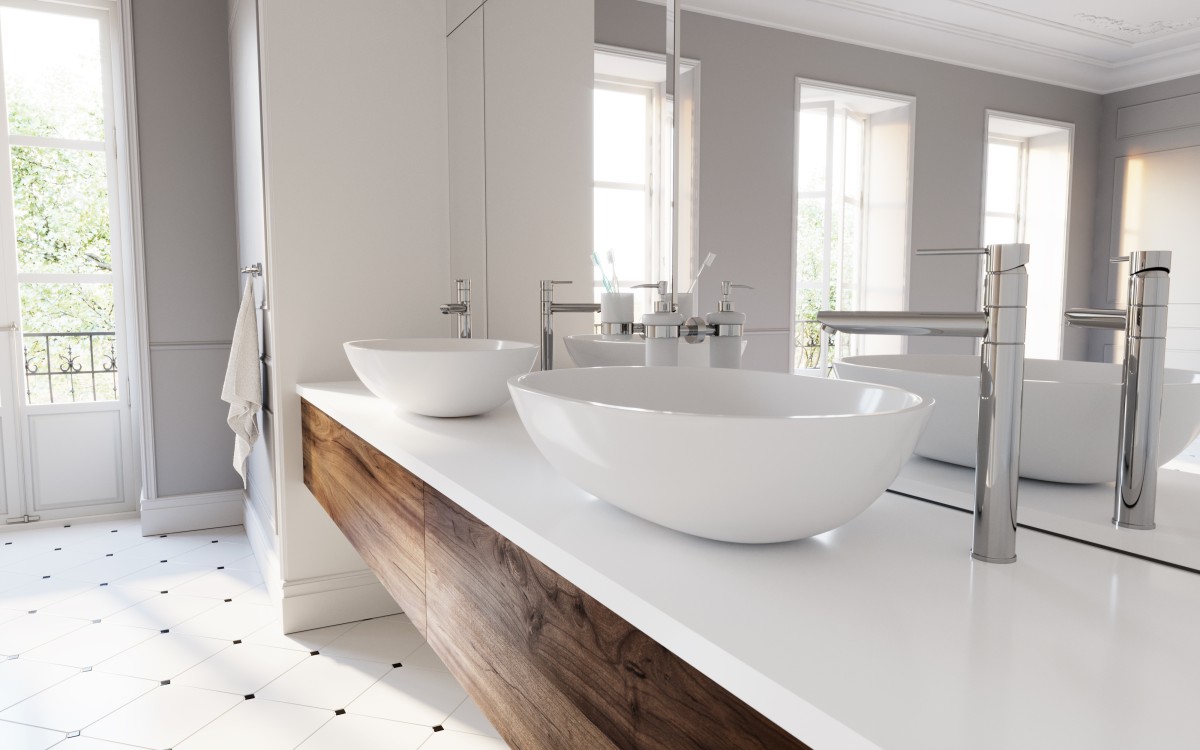 FIESTA, Bateria umywalkowa nablatowa