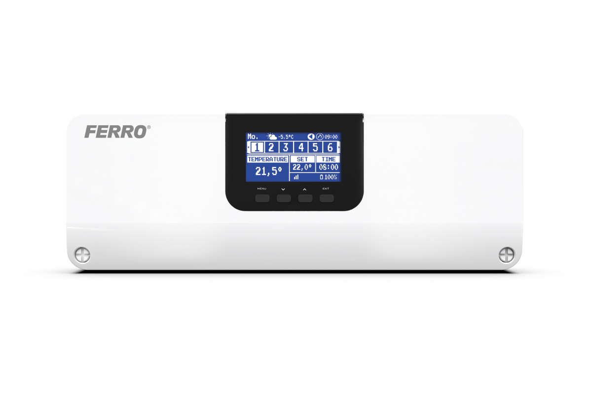 Listwa do zaworów termoelektrycznych przeznaczona do sterowania ogrzewaniem podłogowym