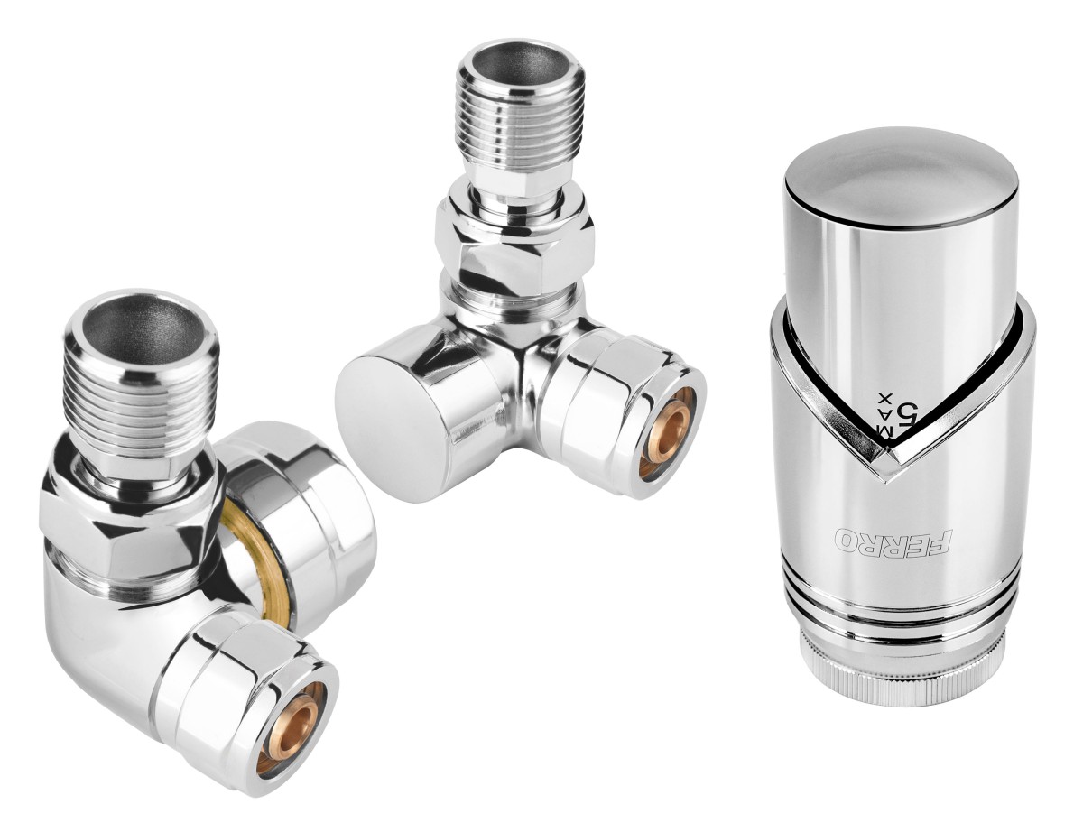 Dekoracyjny zestaw termostatyczny osiowy