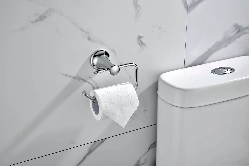uchwyt na papier toaletowy - dbanie o akcesoria łazienkowe